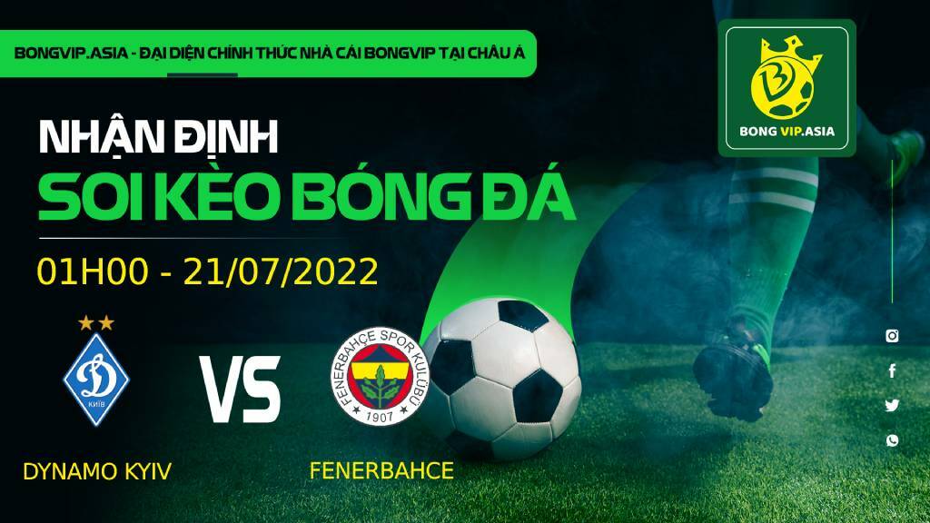 Soi kèo Bongvip Dynamo Kyiv vs Fenerbahce