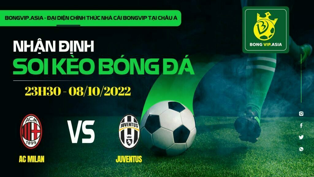 Soi kèo Bongvip AC Milan vs Juventus