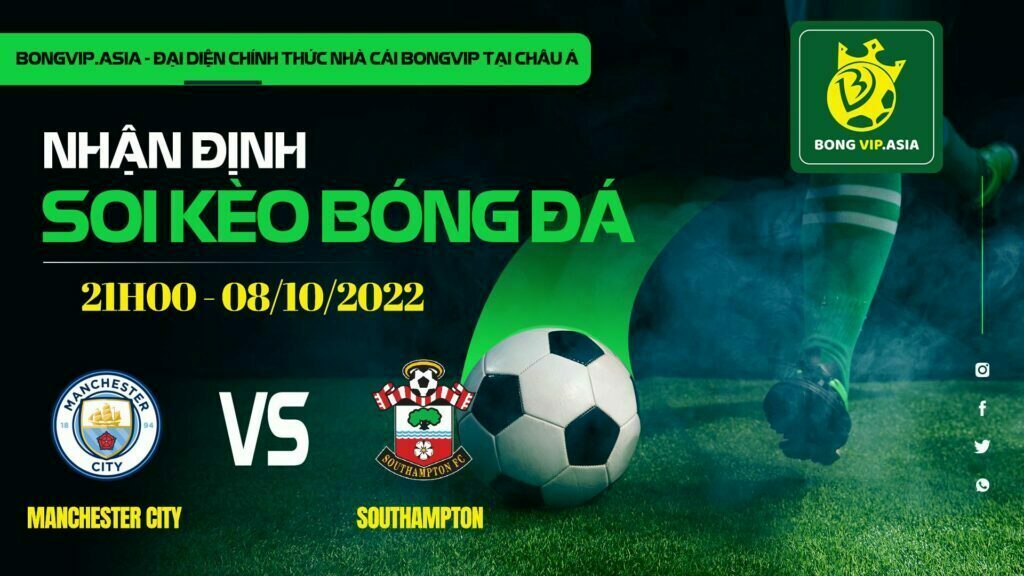 Soi kèo Bongvip Manchester City vs Southampton